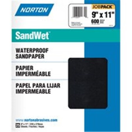 Norton Co Norton 1223 9 x 11 Wet & Dry Job Pack 600 3307030
